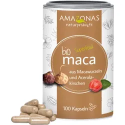 Maca BIO Vegicaps mit Bio Acerola Pulver 60 g