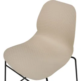 Beliani Konferenzstuhl 4er Set PANORA Beige
