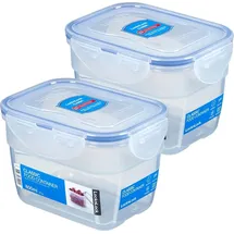 Lock & Lock Frischhaltedose rechteckig transparent 14,5 x 11 x 9,4 cm 0,8 l