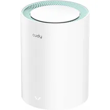 Cudy M1300 1-PACK mesh wi-fi system Dual-band (2.4 GHz / / ) Wi-Fi 5 (802.11ac) White Internal, Router, Weiss