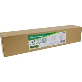 InLine InLine® Kabelkanal flexibel, vertikal für Tische, 2 Kammern, 0,80m, weiß