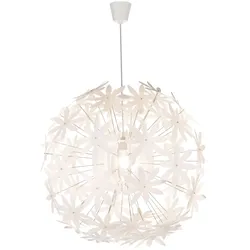 Hängeleuchte, Blüten Design, weiß, 60 cm, STELLA