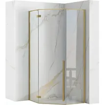 REA Duschkabine Diamond 90X90 Brush Gold - Gold