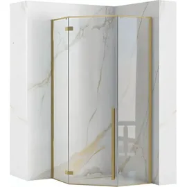 REA Duschkabine Diamond 90X90 Brush Gold - Gold