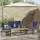 vidaXL Gartenlounge Set 9-tlg. Grau/Marineblau