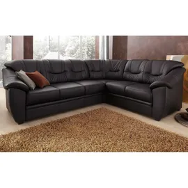 sit&more Eckcouch Kunstleder 2-Sitzer Schwarz