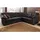 sit&more Eckcouch Kunstleder 2-Sitzer Schwarz
