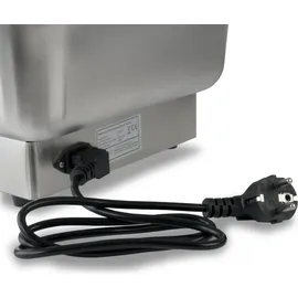 Mahlzeit elektrischer Edelstahl Chafing Dish mit GN 1/1 Behälter, 9 Liter, bis 80°C mit Display - Mahlzeit