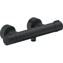 Duravit Thermostatarmatur Duschthermostat rund für 1 Verbraucher Schwarz Matt TH4220000046