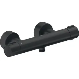 Duravit Thermostatarmatur Duschthermostat rund für 1 Verbraucher Schwarz Matt TH4220000046