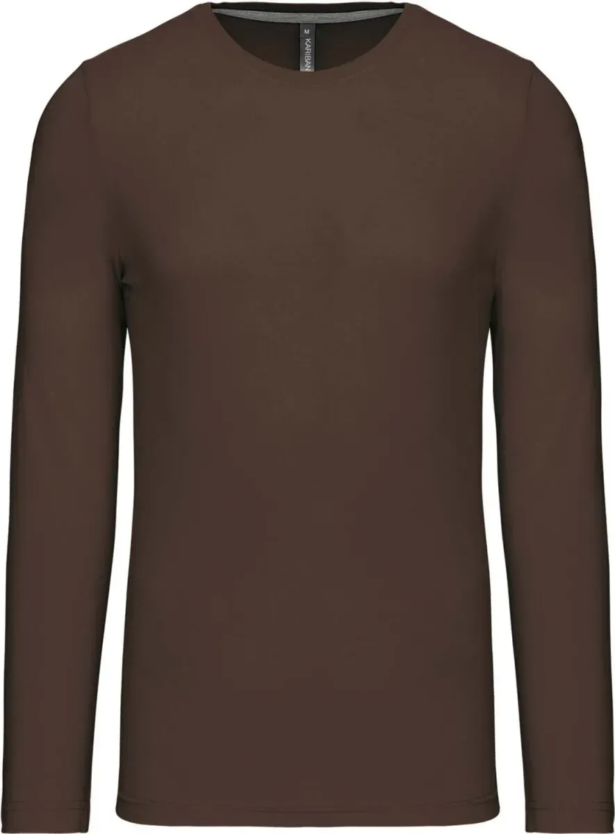 Kariban Herren T-Shirt langarm K359 chocolate XL
