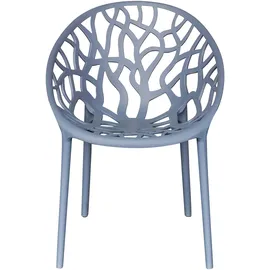LC Garden VOMO Stapelstuhl 60,5 x 58 x 79 cm Anthrazit