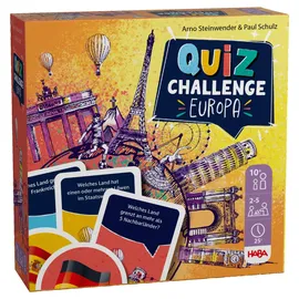 HABA 2012198001 - Quiz Challenge Europa, mit 180 Quizfragen über 30 Länder