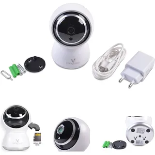 Cangaroo Babyphone Teya, 360° Drehung, Wi-Fi/Lan Kamera, LED-Infrarot-Nachsicht weiß