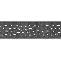 zaunzu Sichtschutz Design Vlies Criss Cross für Doppelstabmatten Anthrazit 2,6m