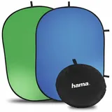 Hama Falthintergrund 2in1, Grün/Blau, 150 x 200 cm