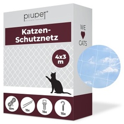 PIUPET Katzennetz transparent 4 m