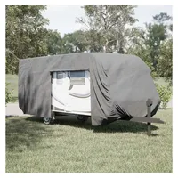 vidaXL Schutzhülle für Wohnwagen 732 x 250 x 220 cm Grau