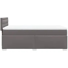 vidaXL Boxspringbett 80 x 200 cm Grau