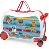 ITACA - Kinderkoffer Mädchen & Jungen: Zum Draufsitzen, Kindergepäck, Kindertrolley - Reisebegleiter, Zoofreunde