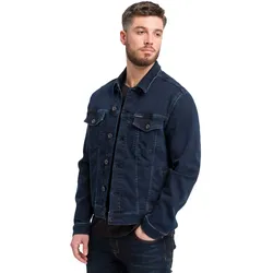Cross Jeans Herren Jeansjacke DENIM JACKET Regular Fit Blau 075 L
