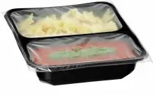 Bartscher Menüschale 23180-2, Siegelschale 2-geteilt 300805 , 1 Packung = 50 Stück
