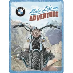 Blechschild BMW - Make Life an Adventure