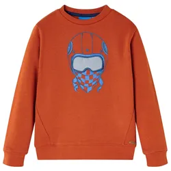 Kinder-Sweatshirt Rostbraun 104