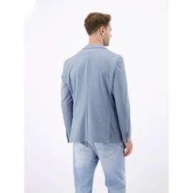 Lerros Jerseysakko "Jerseyblazer in Strickoptik", Herren, Gr. 27, mid storm blau, 82% Polyester, 11% Viskose, 7% Elasthan, Sakkos