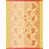 Le Jacquard Français Le Jacquard Francais Geschirrtuch Geschirrtuch Éclats Du Midi Douceur Melon 60x80 cm, (1-tlg., 1 x Geschirrtuch), jacquard-gewebt rot