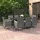 vidaXL Garten-Essgruppe 9-tlg. Grau