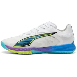 Puma Accelerate Nitro SQD 4 Game On Handballschuhe 01 - PUMA white/glowing red/ultra blue 48 1⁄2 EU 13 UK