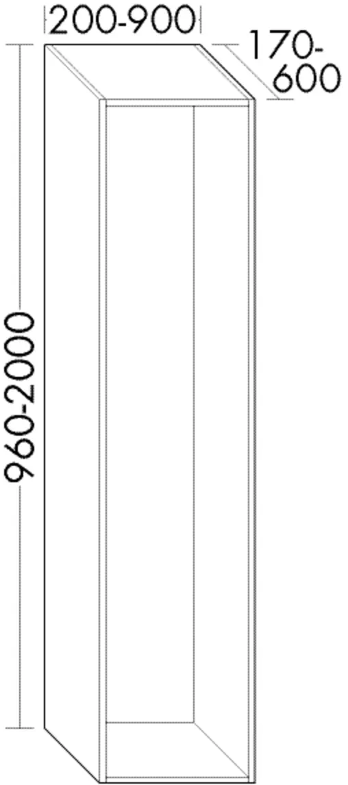 Burgbad Hochschr.Sys30 PG3 Diago 1760x500x320 Sandstein Solid Matt, HSW4580F6556 HSW4580F6556