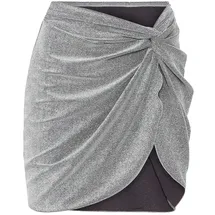 lscn by lascana Strandrock Damen Grau/Anthrazit-Silberfarben 40