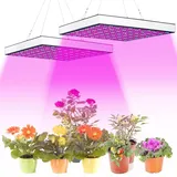 2x Fiqops Pflanzenlampe LED Vollspektrum 45W 225LEDs Pflanzenlicht Pflanzenleuchte Wachstumslampe Grow Light für Zimmerpflanzen, Hydroponic, Indoor Seeding Veg Flower, Gemüse und Blumen