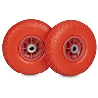 Relaxdays Sackkarrenrad 3,00-4 rot