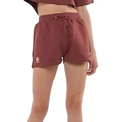 YOU DO YOU Damen Sport-Shorts Sweatpants kurze Baumwoll-Hose Fitness-Shorts Yoga-Mode 905091 Mahagoni-Braun - XS