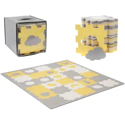 Kinderkraft Puzzlematte LUNO SHAPES, gelb