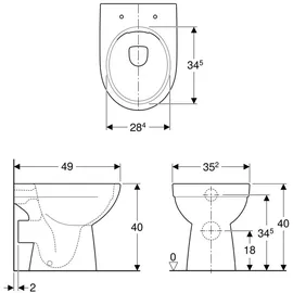 Geberit Renova Stand-WC (500480012)