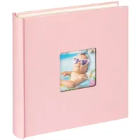 walther design Fotoalbum rosa 30 x 30 cm mit Cover-Ausstanzung, Fun FA-208-BR