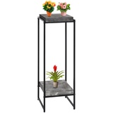 Blumentisch MCW-K71, Blumenregal Beistelltisch Pflanzregal, MVG-zertifiziert MDF Metall ~ dunkelgrau, 101cm