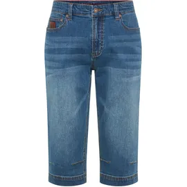 Bruno Banani Jeansbermudas BRUNO BANANI "Hutch-Bermuda", Herren, Gr. 38, Länge 32, blau, Denim/Jeans, Obermaterial: 98% Baumwolle, 2% Elasthan, unifarben, straight fit kniebedeckend, Jeans, Straight-Fit, normale Leibhöhe, aus elastischem Denim-Material, Topseller
