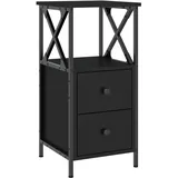 vidaXL Nachtschrank 34 x 35,5 x 70 cm Schwarz