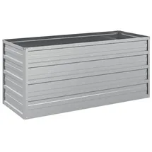 vidaXL Garten-Hochbeet verzinkter Stahl 100 x 40 x 45 cm Silber