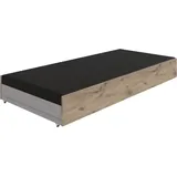WIMEX Bettschubkasten WIMEX "Norderney passend für das Bett", beige (viking oak nachbildung), B:199cm H:27cm T:93cm, Holzwerkstoff, Schubladen, Bettschubkasten, als Bettschublade oder Duoliege nutzbar