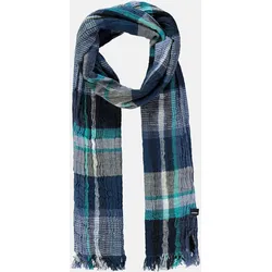 Schal in Twillqualität, kariert - Classic Navy - PCK