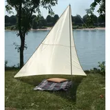 Floracord Camping Dreieckssonnensegel Sand 300 cm x 300 cm x 250 cm