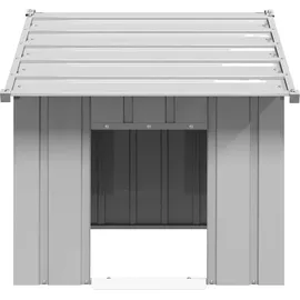 vidaXL Hundehütte mit Dach 85x107x81 cm Verzinkter Stahl