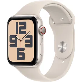 Apple Watch SE 2023 GPS + Cellular 44 mm  Aluminiumgehäuse polarstern, Sportarmband polarstern M/L
