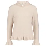 Cartoon Damen Strickpullover mit Stehkragen 42, Light Beige Melange - 42